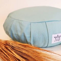 Yoga Minderi Karabuğday Kabuk Dolgulu Meditasyon Minderi Açık Mavi