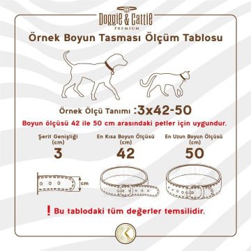 Köpek Boyun Tasması Konfor Deri Pati Desenli Kırmızı