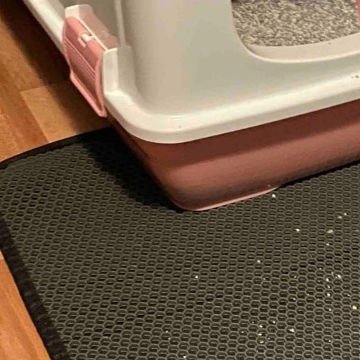 Kedi Tuvaleti Paspası Elekli Gri