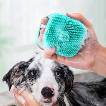 Şampuan Hazneli Kedi Köpek Yıkama Lifi