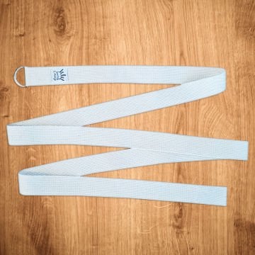 Yoga Kemeri Yoga Kayışı Doğal Pamuklu Yoga Esneme Kayışı Krem 200 Cm