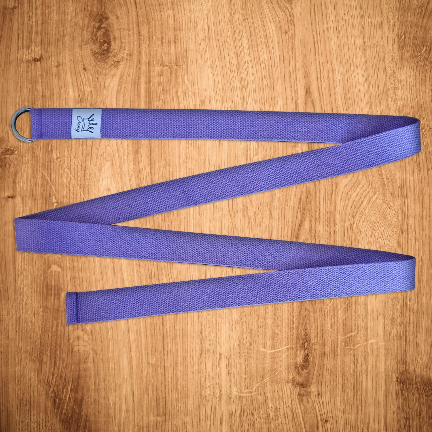 Yoga Kemeri Yoga Kayışı Doğal Pamuklu Yoga Esneme Kayışı Mor 200 cm